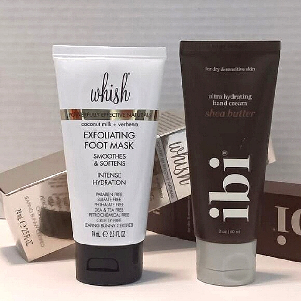 WHISH & ibi Exfoliating Foot Mask and Ultra Hydrating Hand Cream